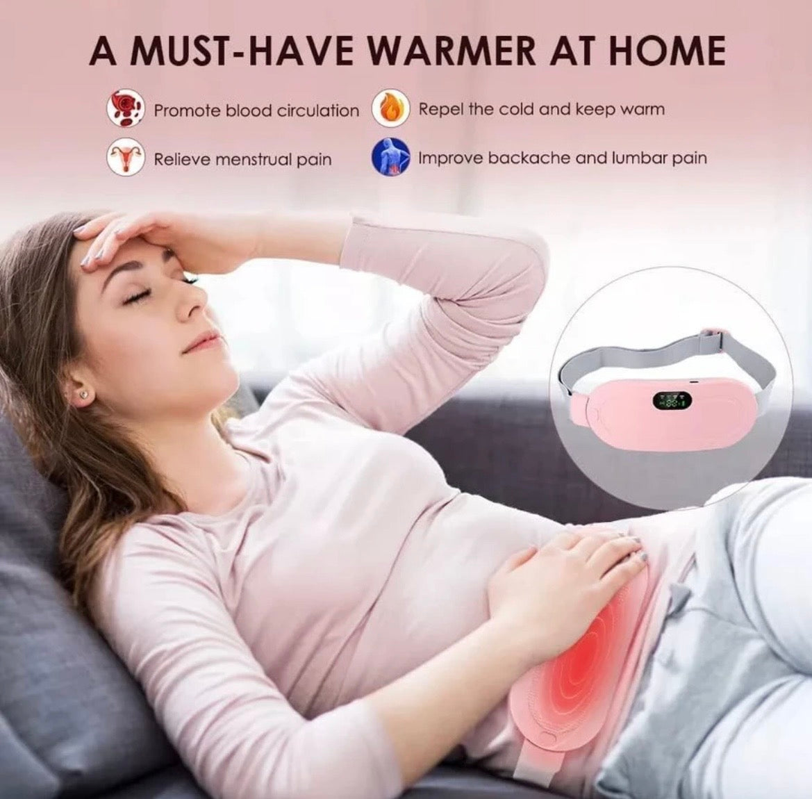 Periods Cramp Relief Massager🙍‍♀️✨