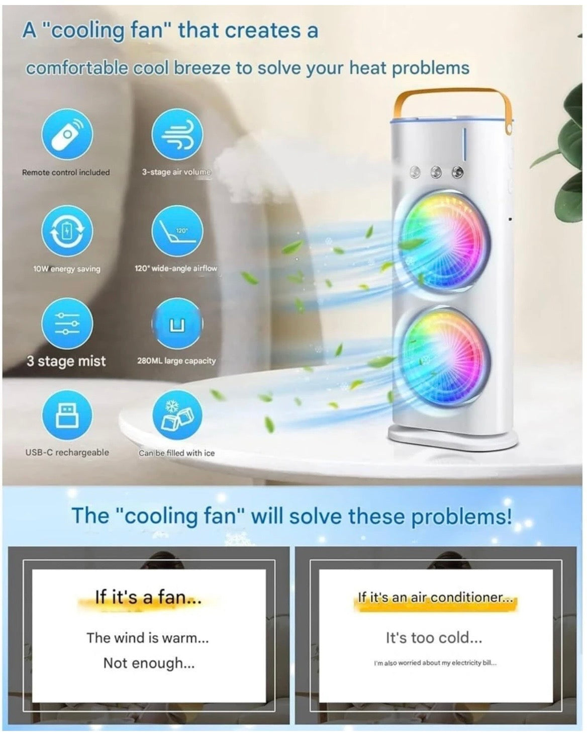 Double - Ended spray Fan✨